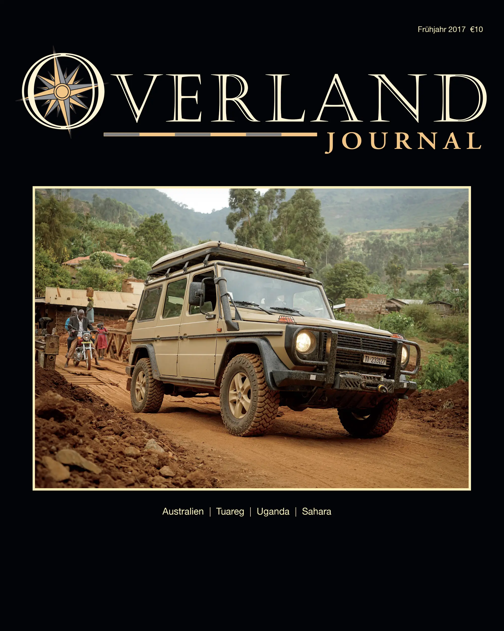 Frühjahr 2017: Australien, Uganda und Sahara: Reisen, Produkttests und Motorradabenteuer