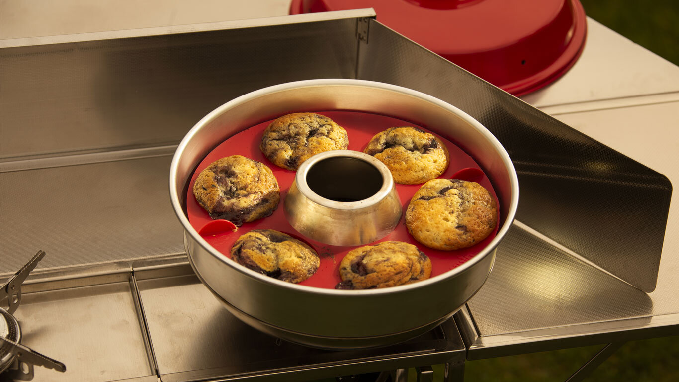 Omnia Stove Top Oven Silicone Liner, Silicone DUO, Muffin Ring