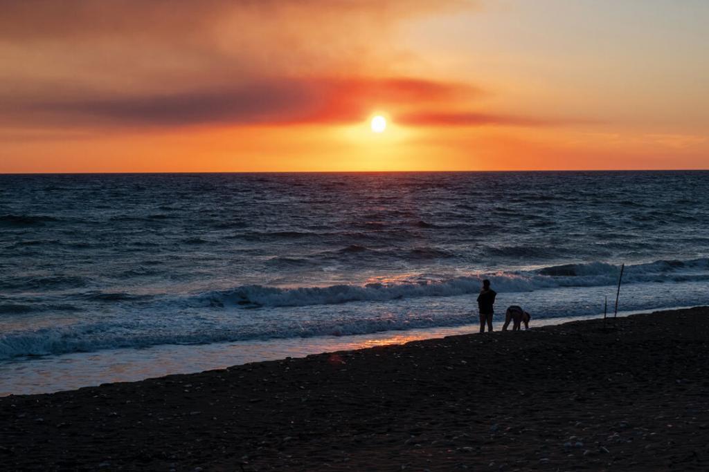 bauza greece sunset