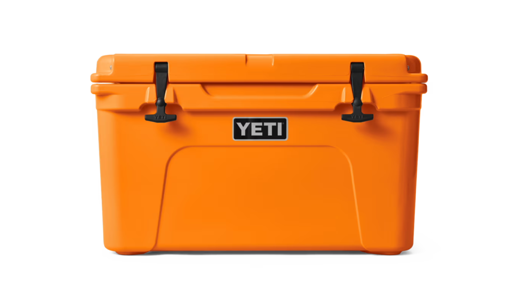 yeti tundra in bright orange