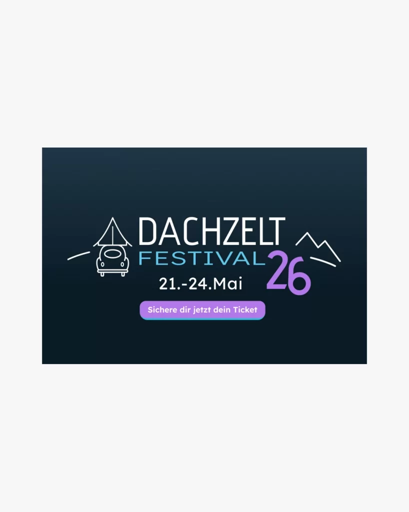 dachzeltnomaden festival banner