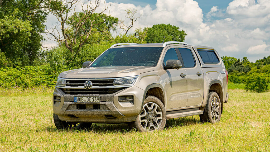 vw amarok 2024 on a grass plain