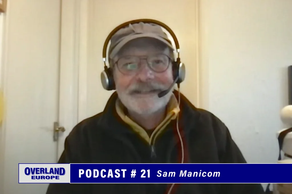 Sam Manicom in the podcast studio