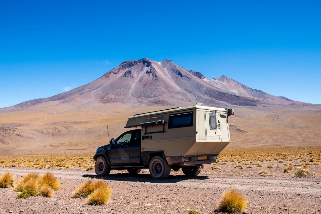 land roamer traveling in south america