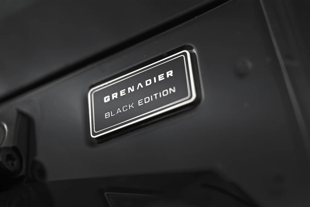 INEOS Grenadier MY26 Black Edition Typenschild