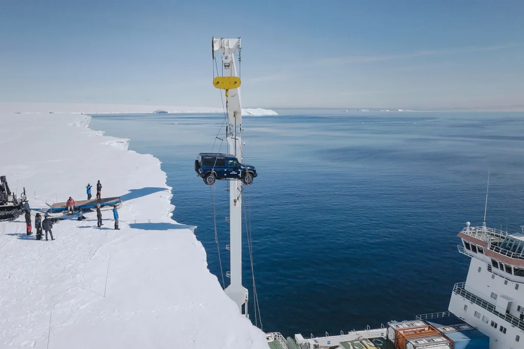 ineos grenadier being supplied to white desert