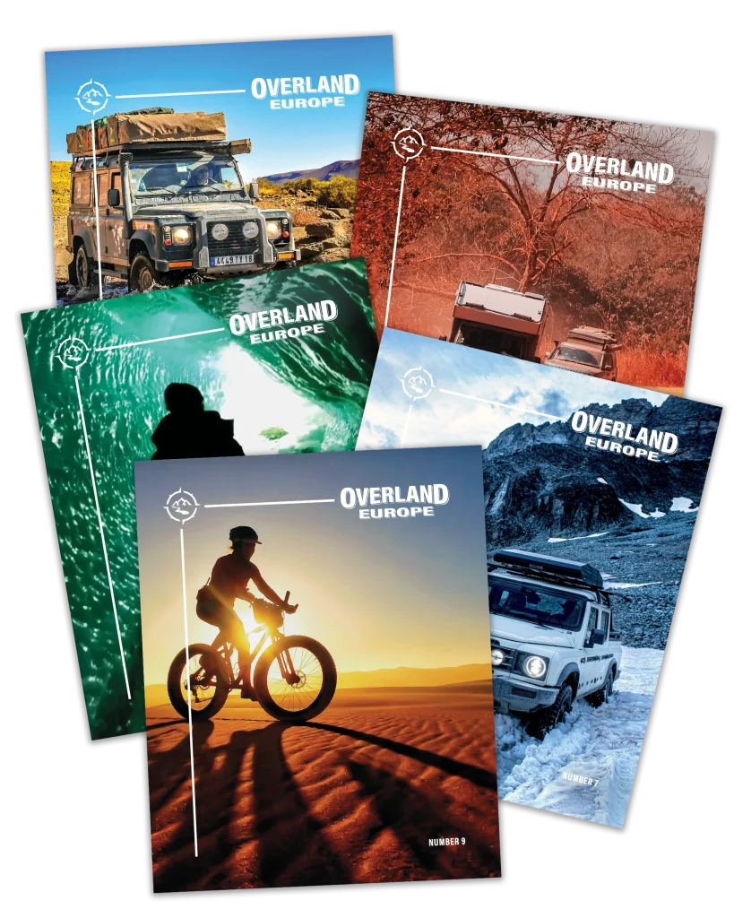 fünf overlandeurope magazin cover