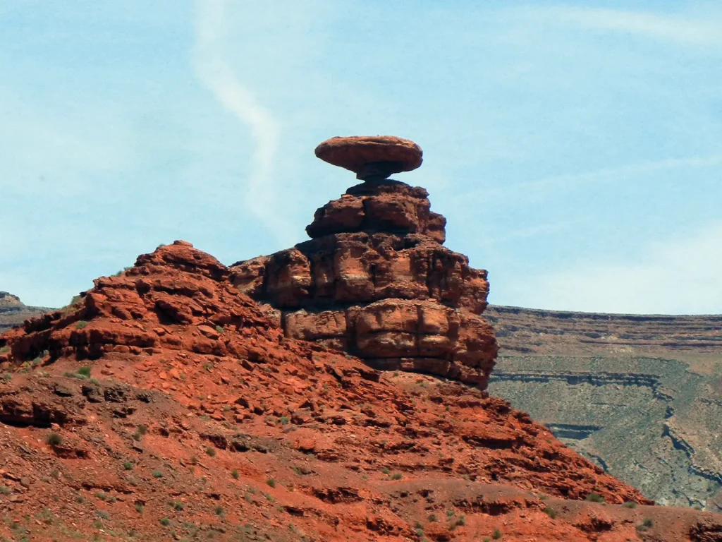 american desert scene with rock formations