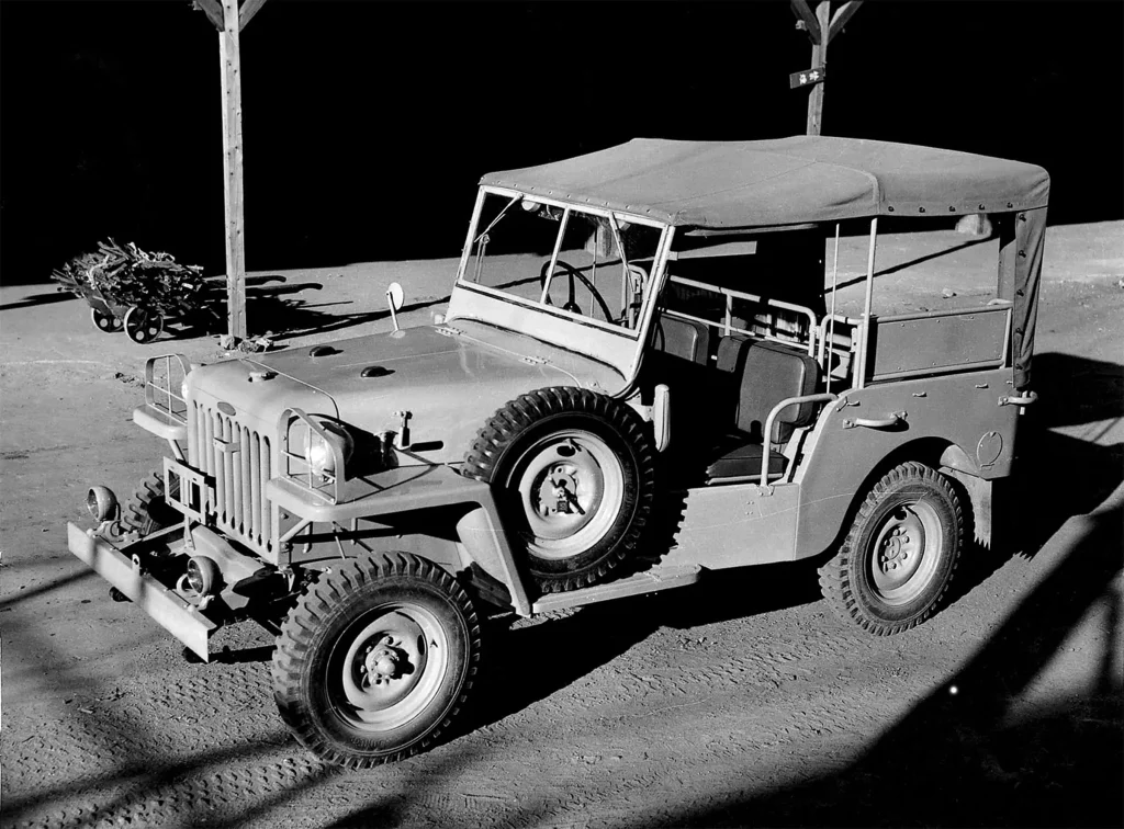 Early Toyota Jeep BJ, predecessor of the Land Cruiser, photographed in Japan in the early 1950s.