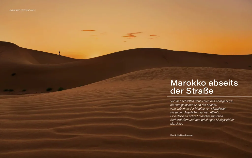 eine Person in der Sahara